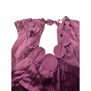 Mint Dress Women's Sleeveless Purple Size 2 Designer Knee Length EUC